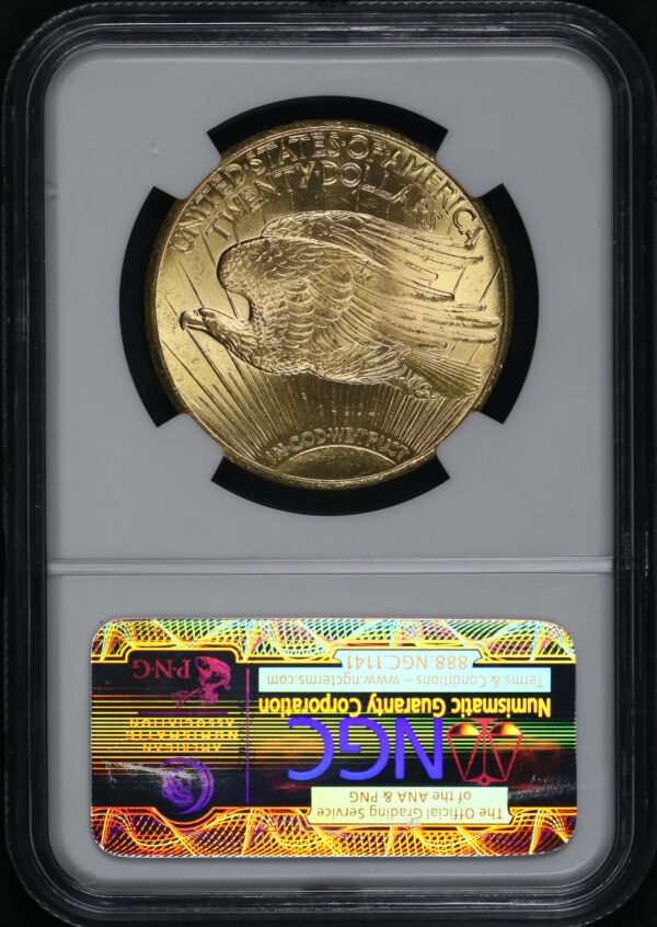 Reverse of this 1928 St. Gaudens $20 NGC MS-64