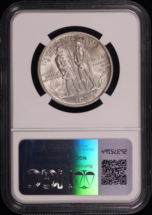 Reverse of this 1936 50C Boone Silver Commemorative NGC MS-64