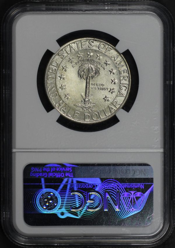 Reverse of this 1936 50C Columbia Silver Commemorative NGC MS-68