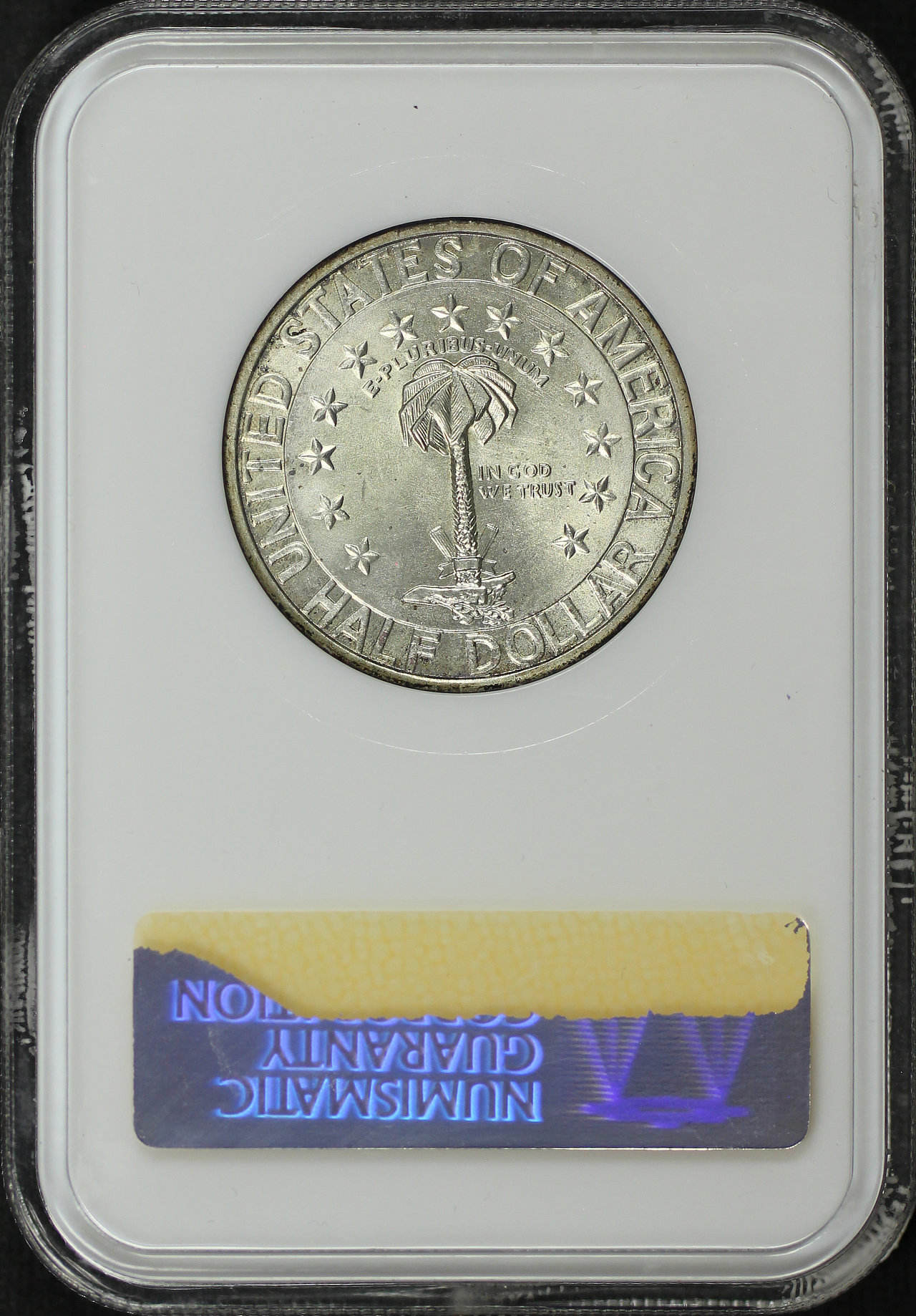 Reverse of this 1936-S Silver Commemorative Columbia 50C NGC MS-66