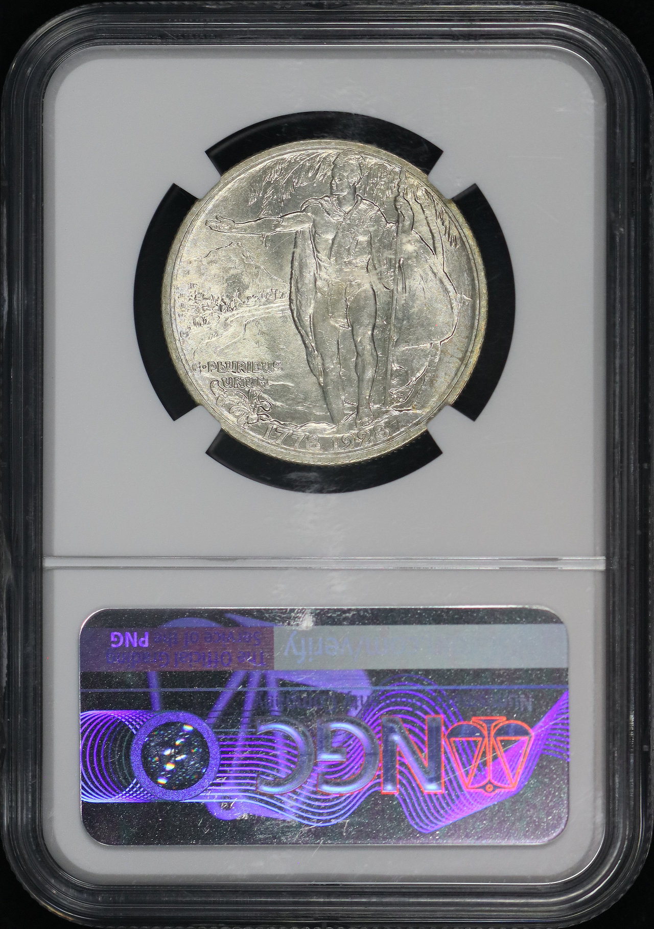 Reverse of this 1928 Silver Commemorative Hawaiian HAWAII 50C NGC MS-65