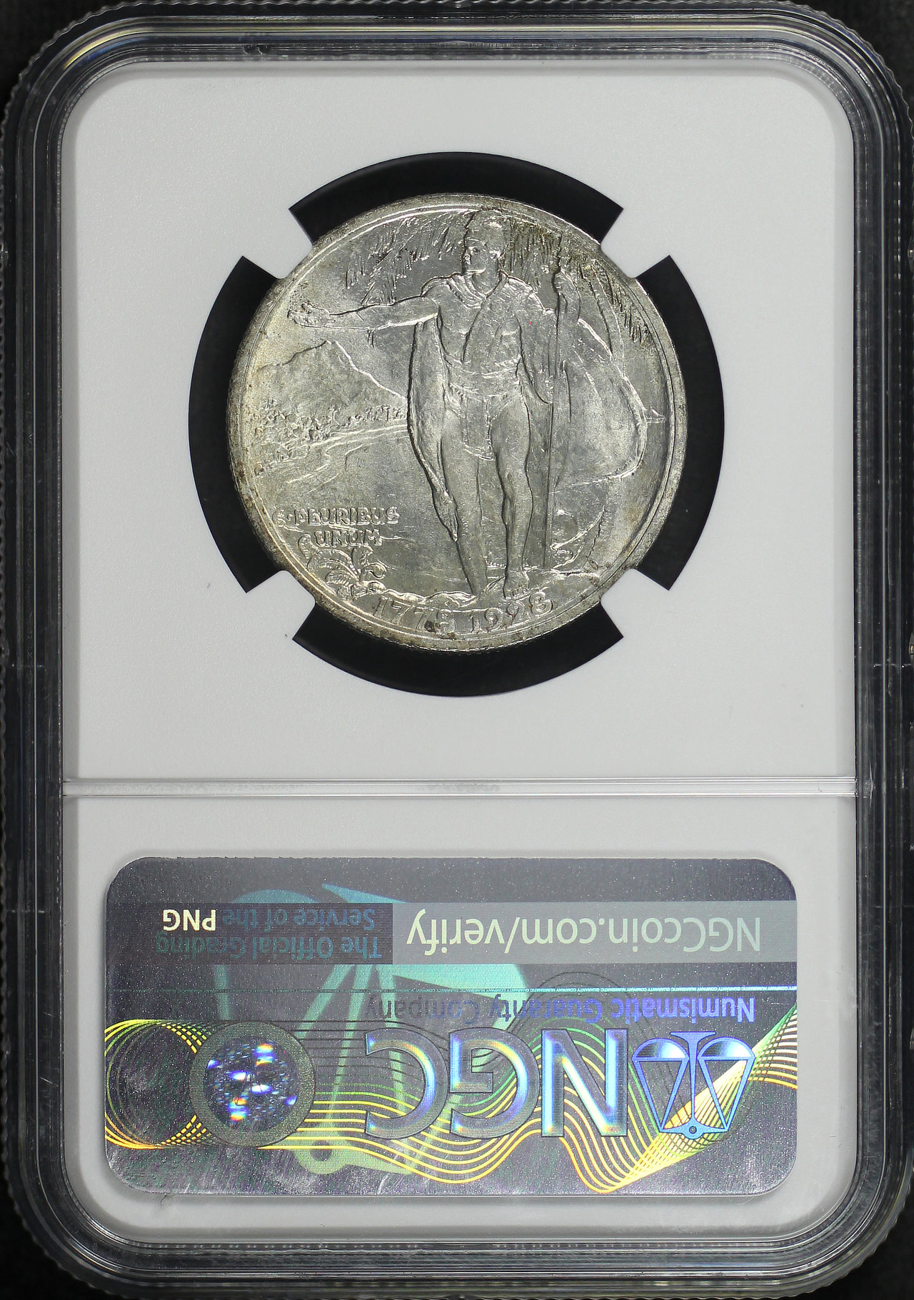 Reverse of this 1928 Silver Commemorative Hawaiian 50C NGC MS-66