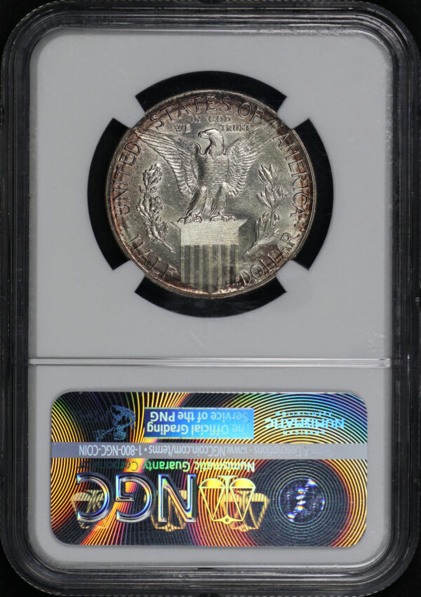 Reverse of this 1915-S 50C Panama-Pacific Silver Commemorative NGC MS-62