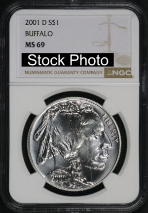 2001-D Buffalo Commemorative $1 Silver NGC MS-69
