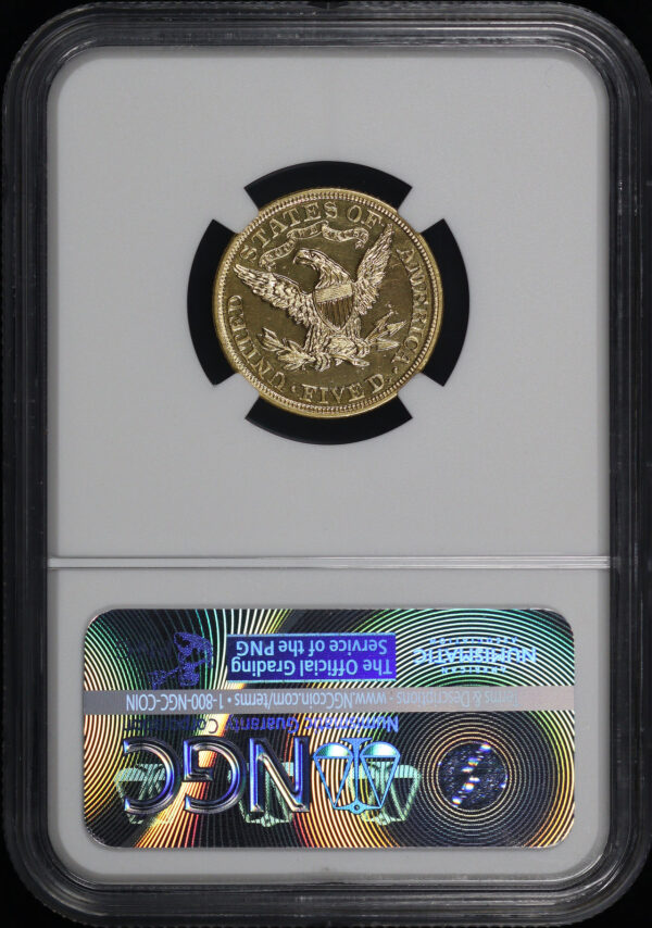 Reverse of this 1903 Liberty Head $5 NGC PF-63 Cameo