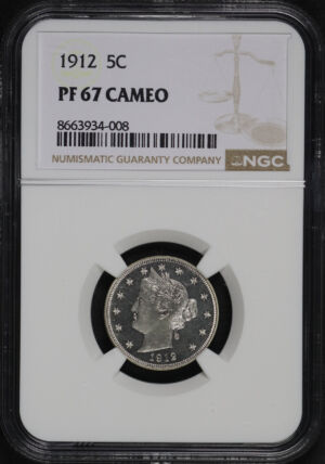 Obverse of this 1912 Liberty Nickel NGC PF-67