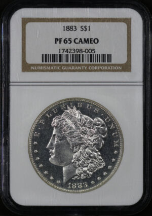 Obverse of this 1883 Morgan Dollar NGC PF-65 CAM