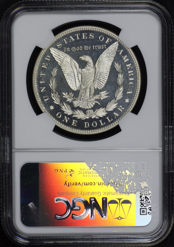 Reverse of this 1888 Morgan Dollar NGC PF-66 CAM