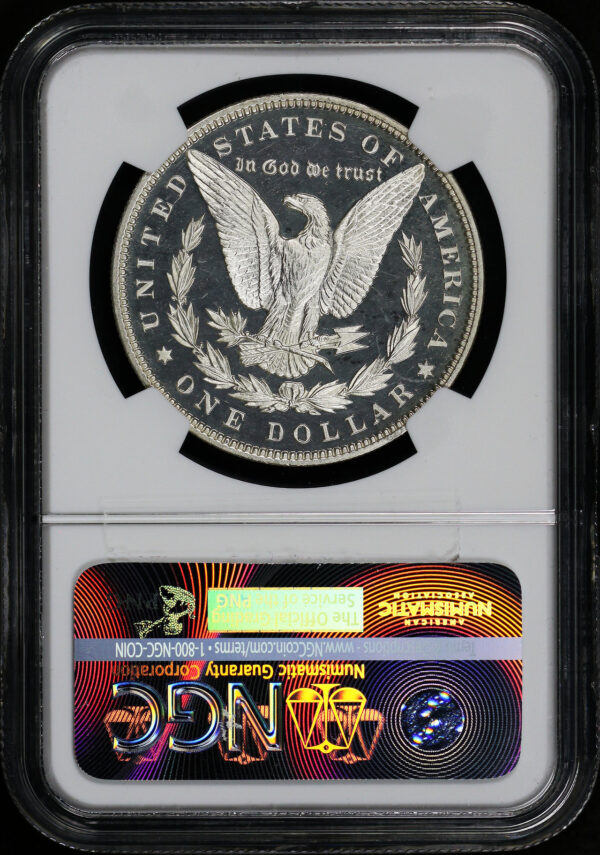 Reverse of this 1892 Morgan Dollar NGC PF-67 UC