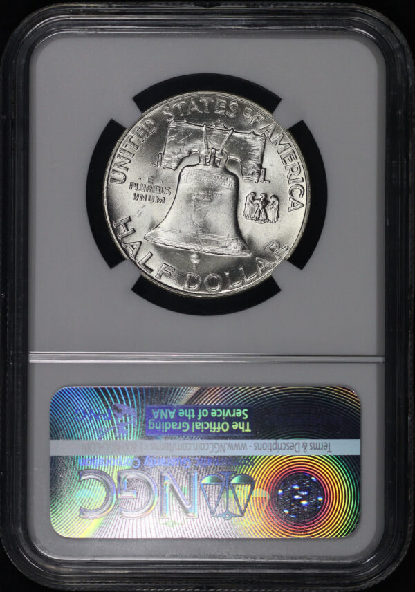 Reverse of this 1949-D Franklin Half Dollar NGC MS-64 FBL