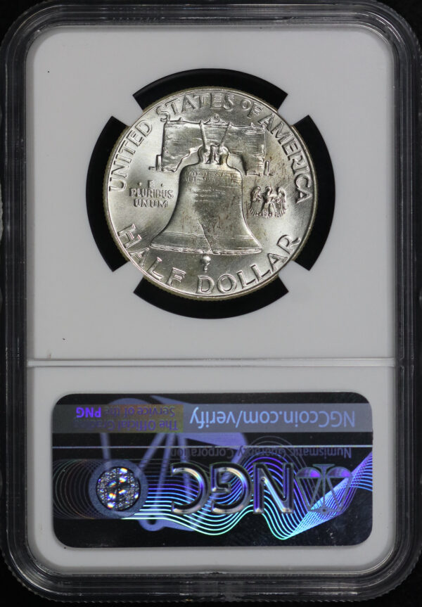 Reverse of this 1963-D Franklin Half Dollar NGC MS-67+ FBL