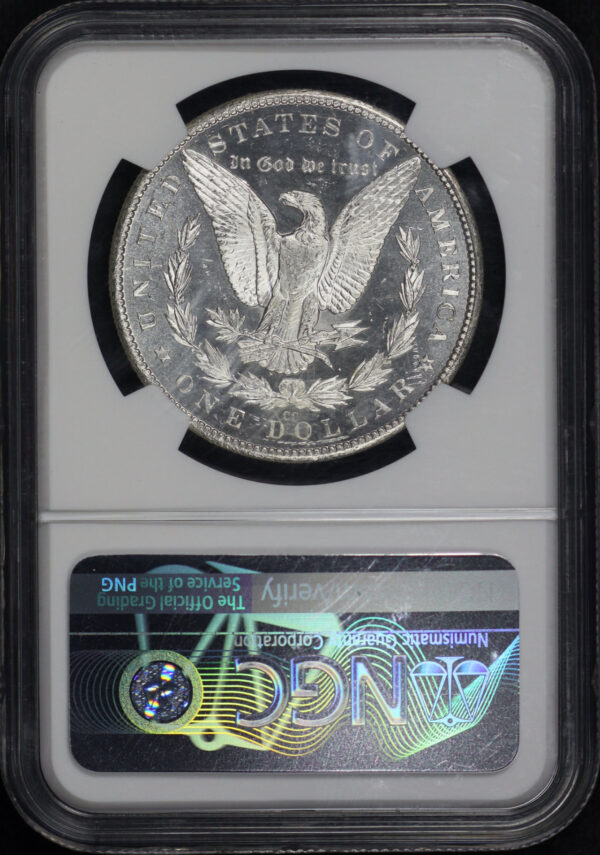 Reverse of this 1882-CC Morgan Dollar NGC MS-62 DMPL