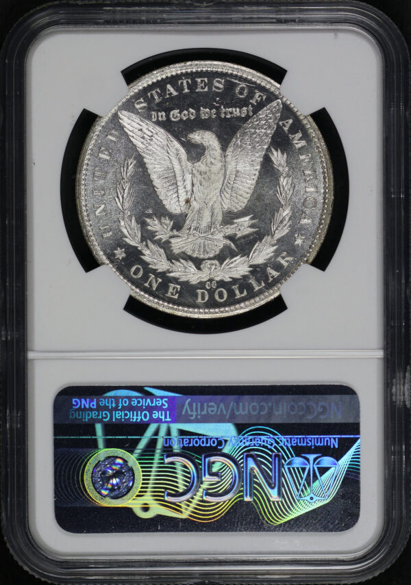 Reverse of this 1885-CC Morgan Dollar NGC MS-66+ DMPL