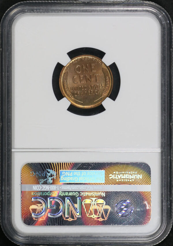 Reverse of this 1911 Lincoln Cent Wheat Reverse NGC PF-64 RB