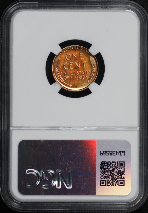 Reverse of this 1939 Lincoln Cent Wheat Reverse NGC PF-67 RD