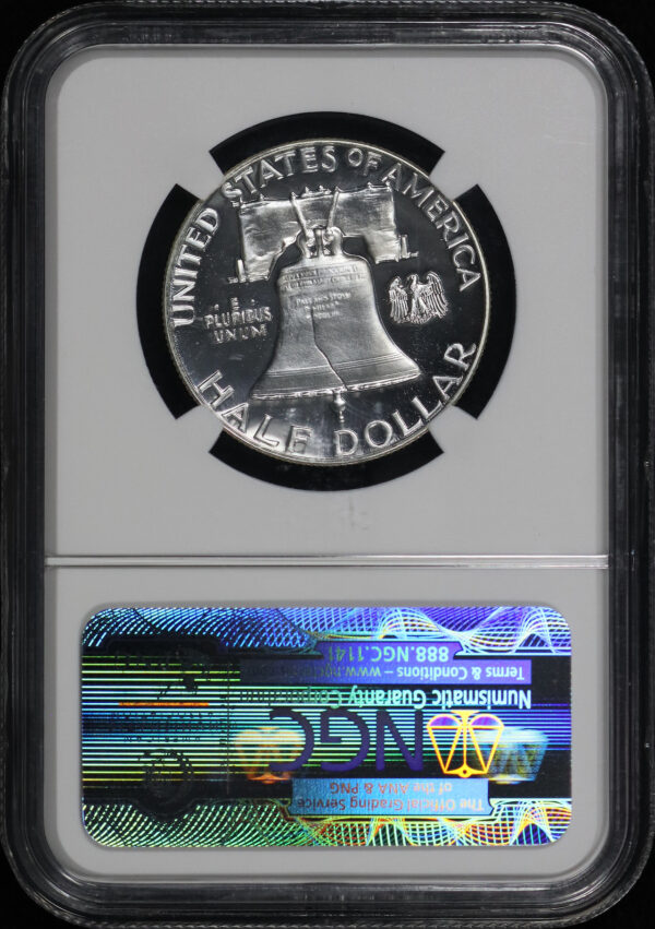 Reverse of this 1961 Franklin Half Dollar NGC PF-68 CAM