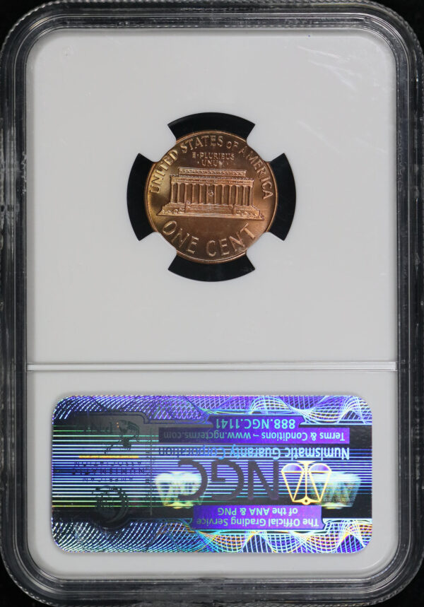 Reverse of this 1967 Lincoln Cent Modern SMS NGC MS-68 RD