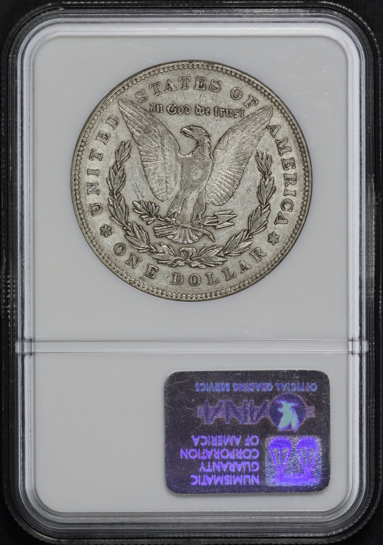 Reverse of this 1878 7TF Top-100 Morgan Dollar VAM-117 Reverse of 1878 NGC XF-45