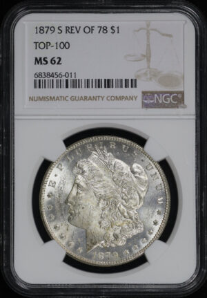 Obverse of this 1879-S Morgan Dollar Reverse of 1878 NGC MS-62