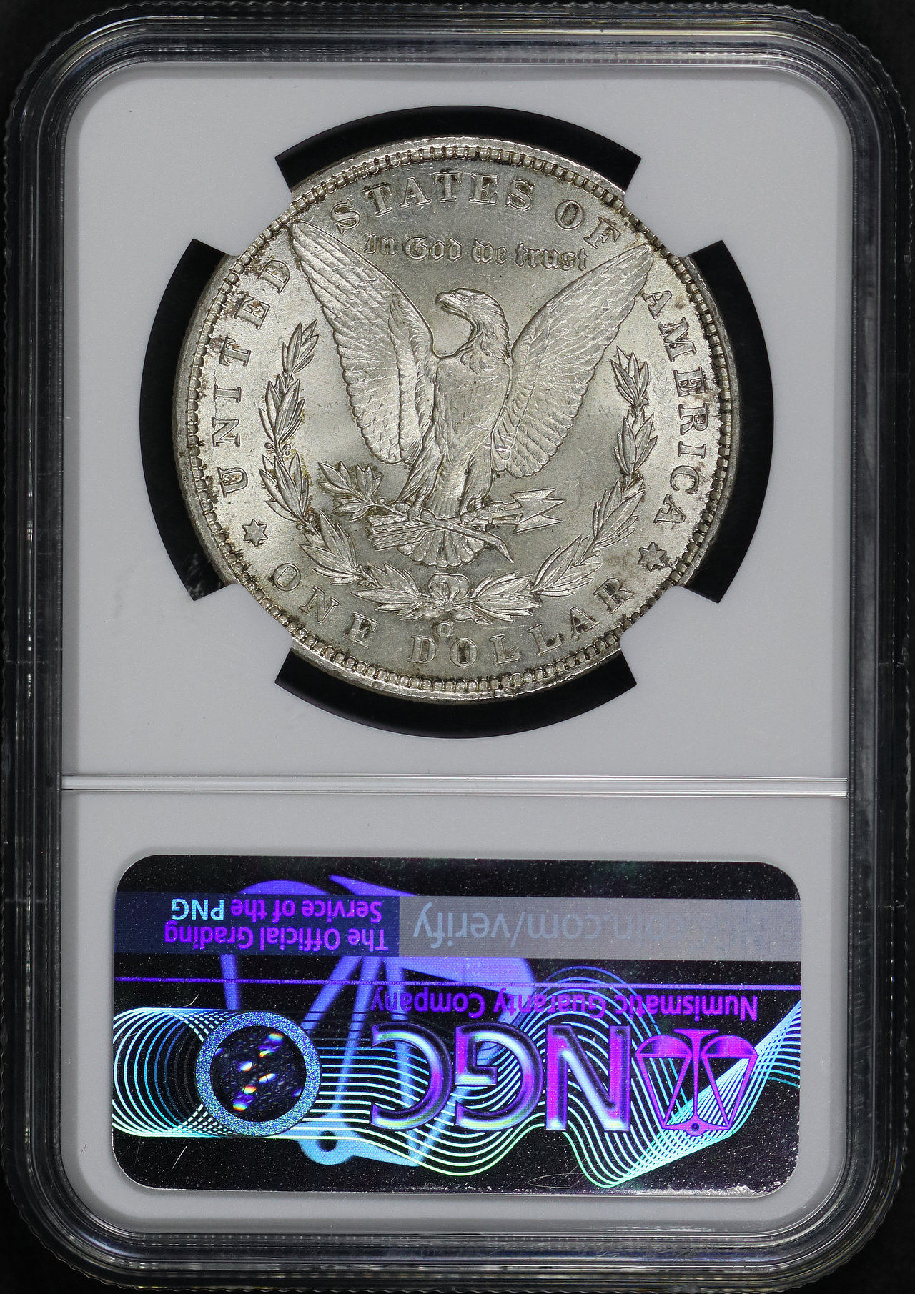 Reverse of this 1900-O/O/CC Top-100 VAM-8 Morgan Dollar NGC MS-63