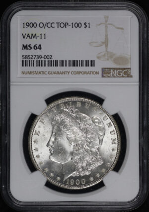 Obverse of this 1900-O/CC Top-100 VAM-11 Morgan Dollar NGC MS-64