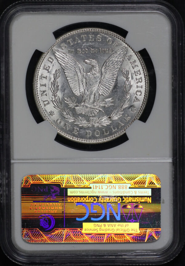 Reverse of this 1887/6 Top-100 Morgan Dollar VAM-2 NGC MS-60 