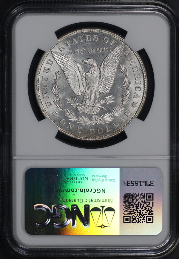 Reverse of this 1887/6 Top-100 VAM-2 Morgan Dollar NGC MS-62
