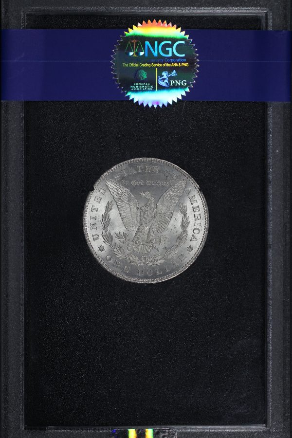 Reverse of this 1880-CC Hitlist-40 Morgan Dollar VAM-7A Reverse of 1878 NGC MS-64 GSA Hard Pack With Box 