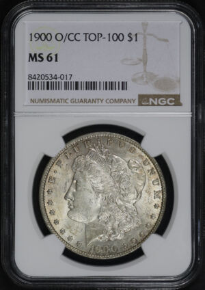 Obverse of this 1900-O/CC Top-100 Morgan Dollar NGC MS-61