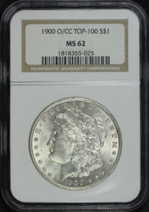 Obverse of this 1900-O/CC Top-100 Morgan Dollar NGC MS-62