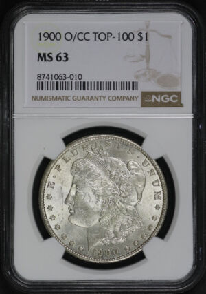 Obverse of this 1900-O/CC Top-100 Morgan Dollar NGC MS-63