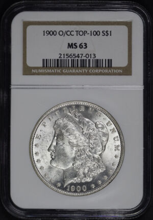 Obverse of this 1900-O/CC Top-100 Morgan Dollar NGC MS-63