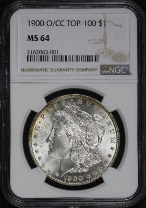 Obverse of this 1900-O/CC Top-100 Morgan Dollar NGC MS-64