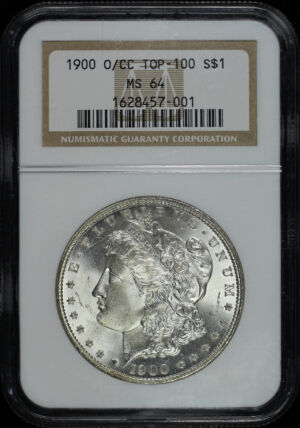 Obverse of this 1900-O/CC Top-100 Morgan Dollar NGC MS-64