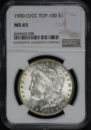 Obverse of this 1900-O/CC Top-100 Morgan Dollar NGC MS-65