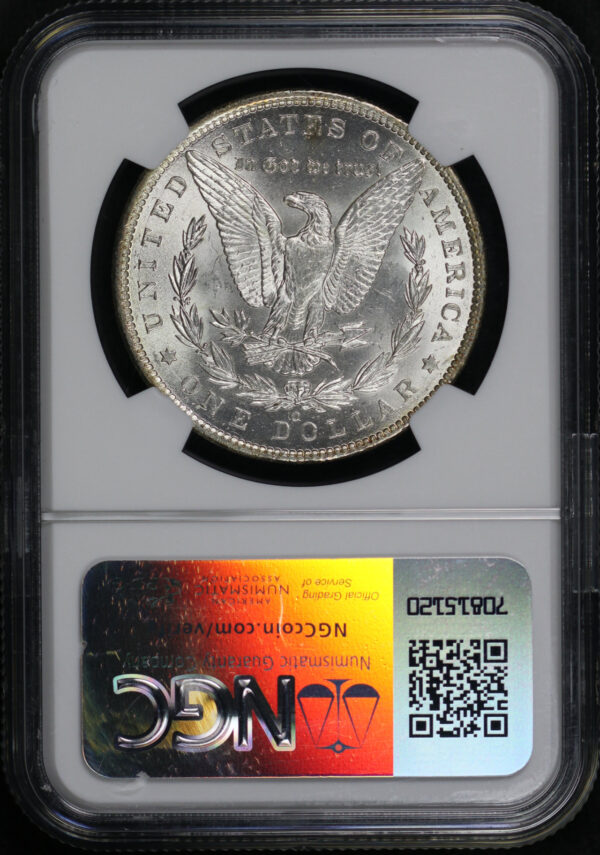 Reverse of this 1900 O/CC Top-100 Morgan Dollar NGC MS-65