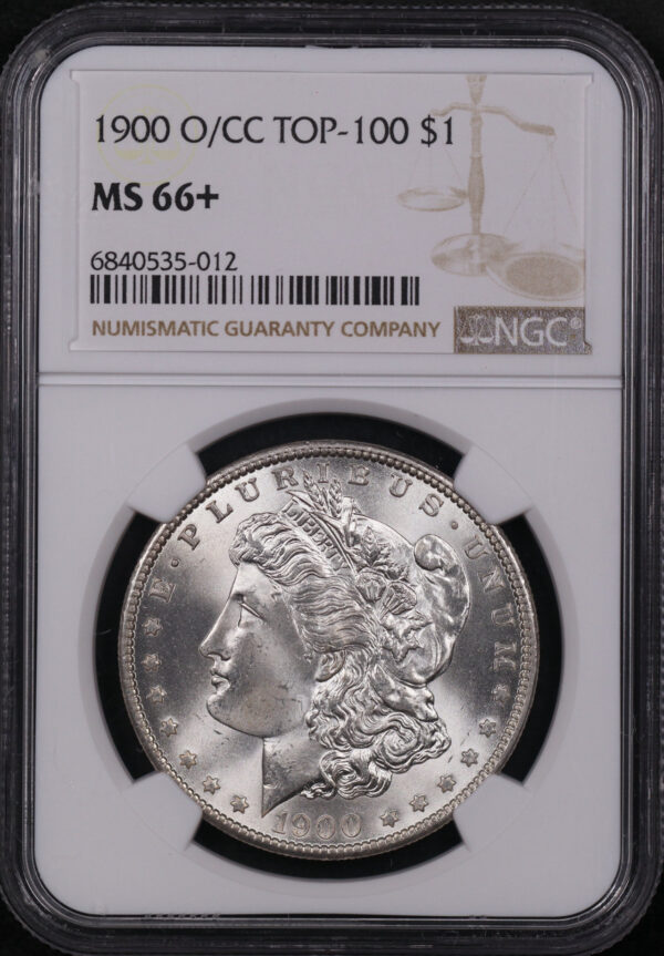 Obverse of this 1900-O/CC Top-100 Morgan Dollar NGC MS-66+