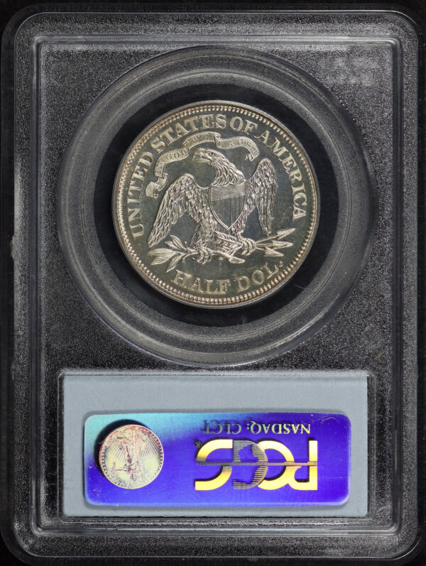 Reverse of this 1869 Liberty Seated Half Dollar PCGS PR-66 CAM CAC