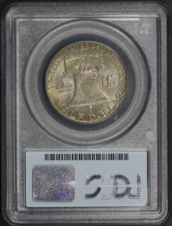 Reverse of this 1955 Franklin Half Dollar PCGS MS-65 FBL