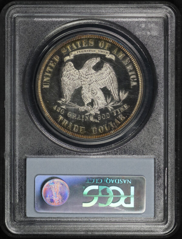Reverse of this 1882 Trade Dollar PCGS PR-60 CAM
