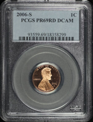 Obverse of this 2006-S Lincoln Cent Modern PCGS PR-69 DCAM