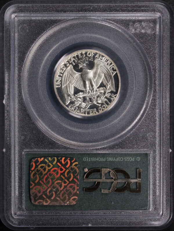 Reverse of this 1960 Washington Quarter PCGS PR-69 DCAM Old Green Hold 