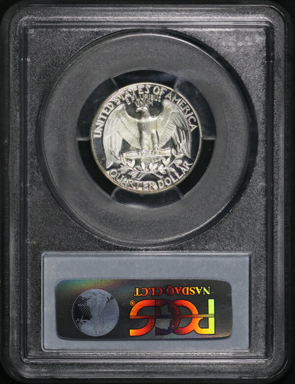 Reverse of this 1962 Washington Quarter PCGS PR-69 DCAM
