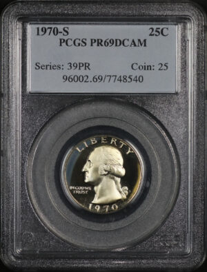 1970-S Washington Quarter PCGS PR-69 DCAM