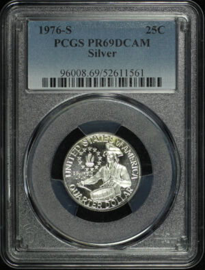 Obverse of this 1976-S Washington Quarter Silver PCGS PR-69 DCAM