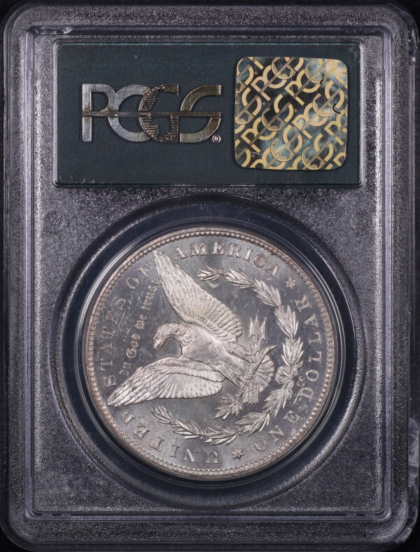 Reverse of this 1882-CC Morgan Dollar PCGS MS-65 DMPL Old Green Gasket Holder
