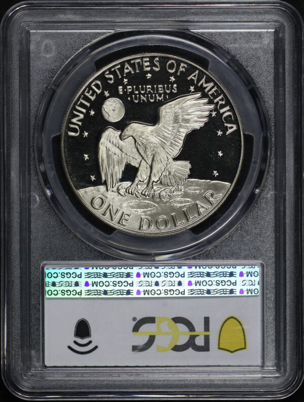 Reverse of this 1977-S Ike Dollar PCGS PR-69 DCAM