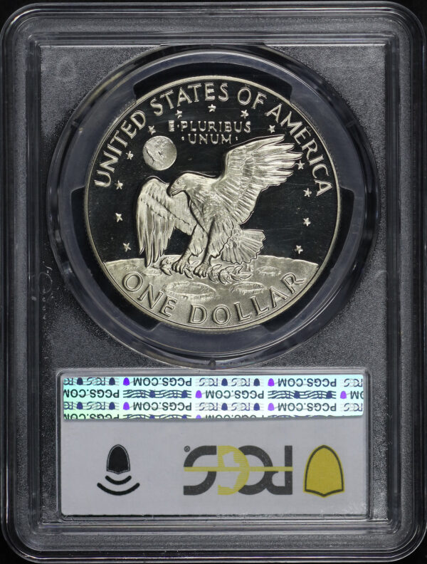 Reverse of this 1977-S Ike Dollar PCGS PR-69 DCAM