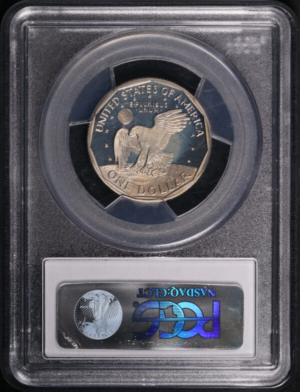 Reverse of this 1981-S Susan B. Anthony Dollar Type 1 PCGS PR-70 DCAM