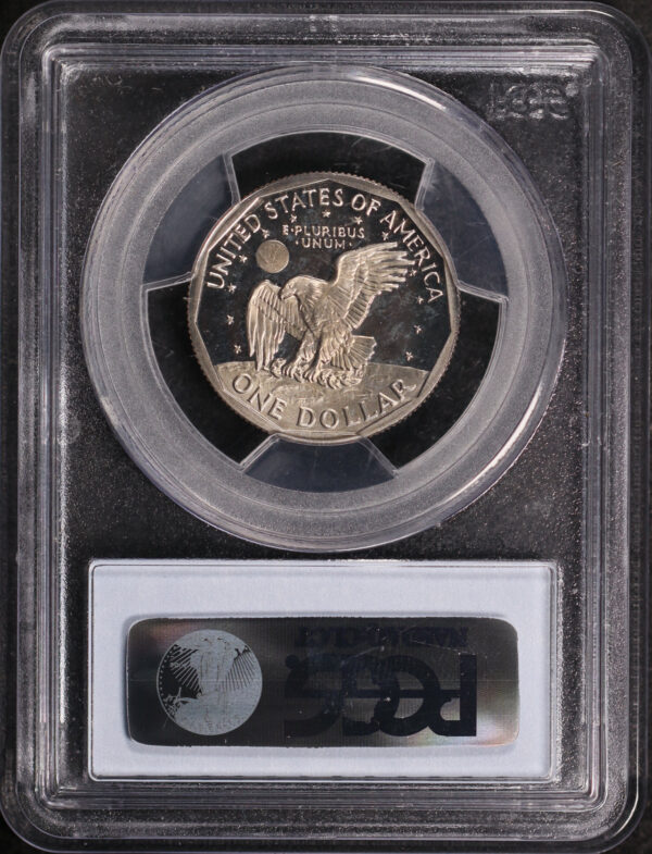 Reverse of this 1981-S Susan B. Anthony Dollar Type 2 PCGS PR-69 DCAM